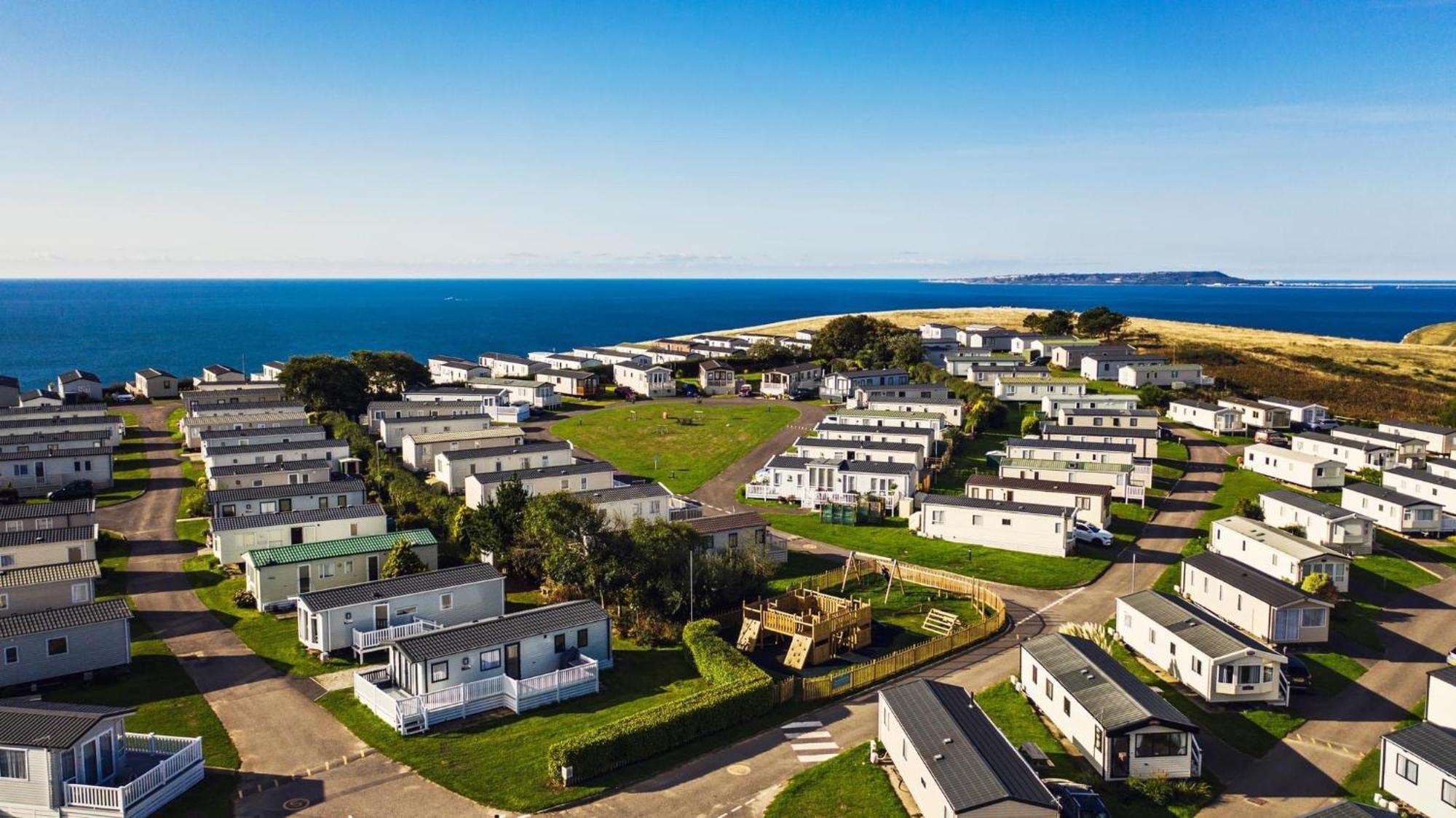 Emma'S Sea View 2-Bedroom Caravan At Durdle Door Near Wareham Dorset Вест-Лалворт Екстер'єр фото